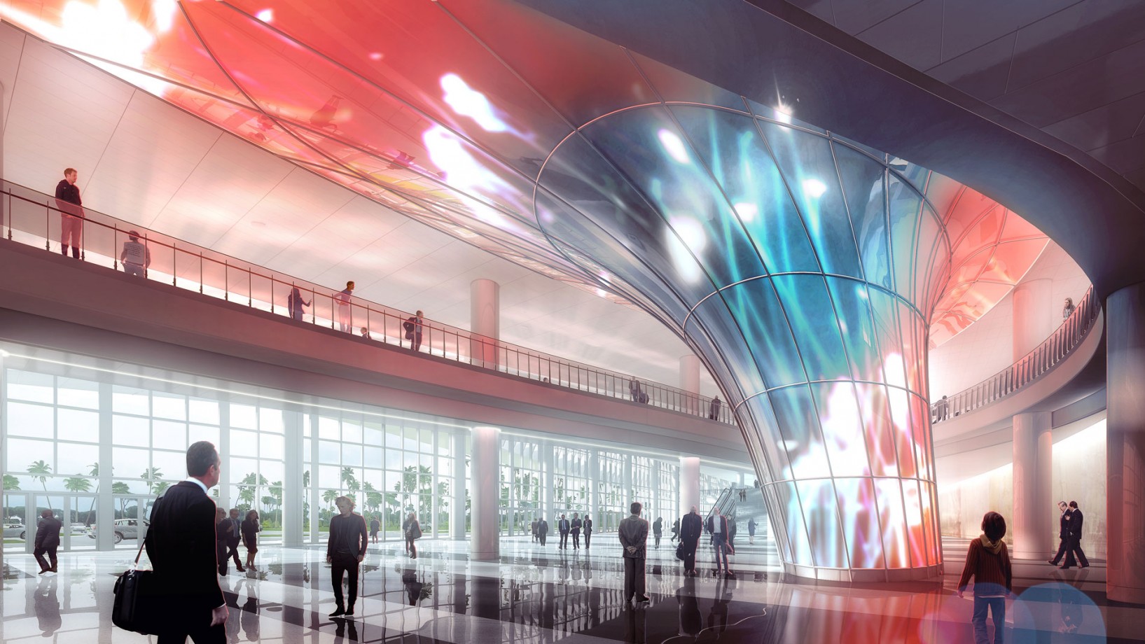 Exterior View - Looking at West Lobby