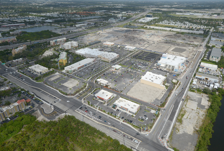 Aerial footage of progress at Dania Pointe, courtesy of Hoar Construction
